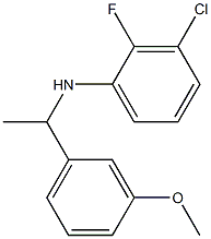 3-chloro-2-fluoro-N-[1-(3-methoxyphenyl)ethyl]aniline Struktur