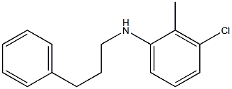 3-chloro-2-methyl-N-(3-phenylpropyl)aniline Struktur