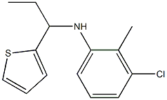 3-chloro-2-methyl-N-[1-(thiophen-2-yl)propyl]aniline Struktur