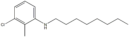 3-chloro-2-methyl-N-octylaniline Struktur