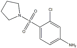 3-chloro-4-(pyrrolidine-1-sulfonyl)aniline Struktur