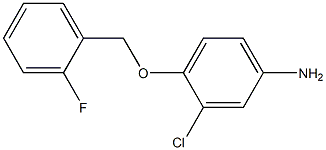 3-chloro-4-[(2-fluorophenyl)methoxy]aniline Struktur