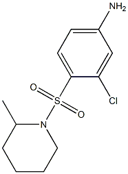 3-chloro-4-[(2-methylpiperidine-1-)sulfonyl]aniline Struktur