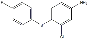 3-chloro-4-[(4-fluorophenyl)sulfanyl]aniline Struktur