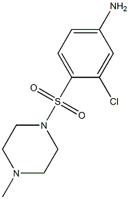 3-chloro-4-[(4-methylpiperazine-1-)sulfonyl]aniline Struktur