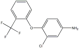 3-chloro-4-[2-(trifluoromethyl)phenoxy]aniline Struktur