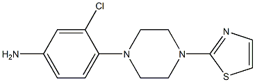 3-chloro-4-[4-(1,3-thiazol-2-yl)piperazin-1-yl]aniline Struktur