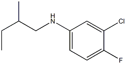 3-chloro-4-fluoro-N-(2-methylbutyl)aniline Struktur