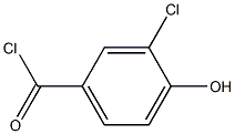 3-chloro-4-hydroxybenzoyl chloride Struktur