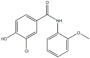 3-chloro-4-hydroxy-N-(2-methoxyphenyl)benzamide Struktur