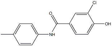 3-chloro-4-hydroxy-N-(4-methylphenyl)benzamide Struktur