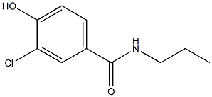 3-chloro-4-hydroxy-N-propylbenzamide Struktur