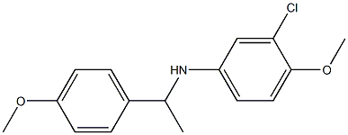 3-chloro-4-methoxy-N-[1-(4-methoxyphenyl)ethyl]aniline Struktur