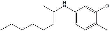 3-chloro-4-methyl-N-(octan-2-yl)aniline Struktur