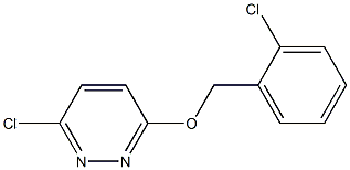 3-chloro-6-[(2-chlorobenzyl)oxy]pyridazine Struktur