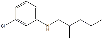 3-chloro-N-(2-methylpentyl)aniline Struktur