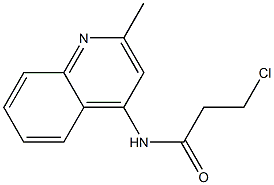 3-chloro-N-(2-methylquinolin-4-yl)propanamide Struktur