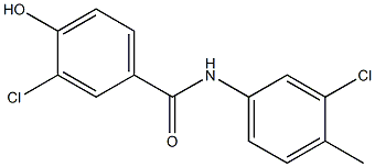 3-chloro-N-(3-chloro-4-methylphenyl)-4-hydroxybenzamide Struktur