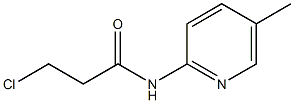 3-chloro-N-(5-methylpyridin-2-yl)propanamide Struktur