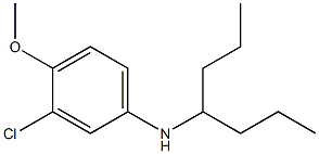 3-chloro-N-(heptan-4-yl)-4-methoxyaniline Struktur