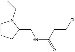 3-chloro-N-[(1-ethylpyrrolidin-2-yl)methyl]propanamide Struktur