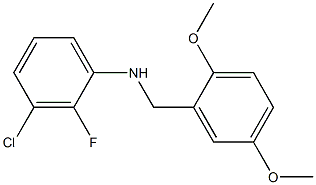 3-chloro-N-[(2,5-dimethoxyphenyl)methyl]-2-fluoroaniline Struktur