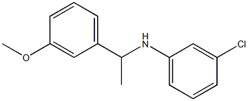 3-chloro-N-[1-(3-methoxyphenyl)ethyl]aniline Struktur