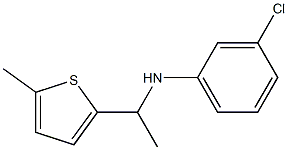 3-chloro-N-[1-(5-methylthiophen-2-yl)ethyl]aniline Struktur