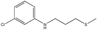 3-chloro-N-[3-(methylsulfanyl)propyl]aniline Struktur