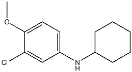 3-chloro-N-cyclohexyl-4-methoxyaniline Struktur