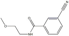 3-cyano-N-(2-methoxyethyl)benzamide Struktur