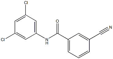 3-cyano-N-(3,5-dichlorophenyl)benzamide Struktur