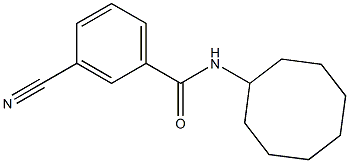 3-cyano-N-cyclooctylbenzamide Struktur