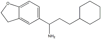 3-cyclohexyl-1-(2,3-dihydro-1-benzofuran-5-yl)propan-1-amine Struktur