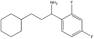 3-cyclohexyl-1-(2,4-difluorophenyl)propan-1-amine Struktur