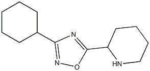 3-cyclohexyl-5-(piperidin-2-yl)-1,2,4-oxadiazole Struktur