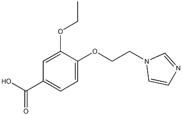 3-ethoxy-4-[2-(1H-imidazol-1-yl)ethoxy]benzoic acid Struktur