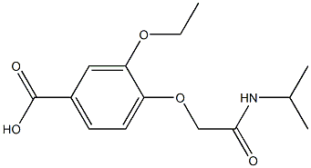 3-ethoxy-4-[2-(isopropylamino)-2-oxoethoxy]benzoic acid Struktur