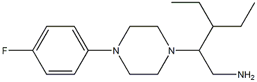 3-ethyl-2-[4-(4-fluorophenyl)piperazin-1-yl]pentan-1-amine Struktur