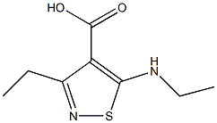 3-ethyl-5-(ethylamino)isothiazole-4-carboxylic acid Struktur