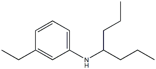 3-ethyl-N-(heptan-4-yl)aniline Struktur