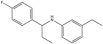 3-ethyl-N-[1-(4-fluorophenyl)propyl]aniline Struktur