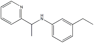 3-ethyl-N-[1-(pyridin-2-yl)ethyl]aniline Struktur