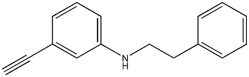 3-ethynyl-N-(2-phenylethyl)aniline Struktur