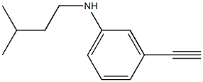 3-ethynyl-N-(3-methylbutyl)aniline Struktur