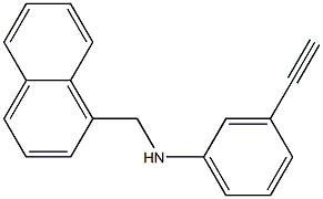 3-ethynyl-N-(naphthalen-1-ylmethyl)aniline Struktur