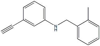 3-ethynyl-N-[(2-methylphenyl)methyl]aniline Struktur