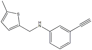 3-ethynyl-N-[(5-methylthiophen-2-yl)methyl]aniline Struktur