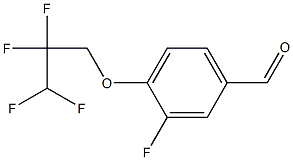 3-fluoro-4-(2,2,3,3-tetrafluoropropoxy)benzaldehyde Struktur