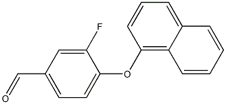 3-fluoro-4-(naphthalen-1-yloxy)benzaldehyde Struktur